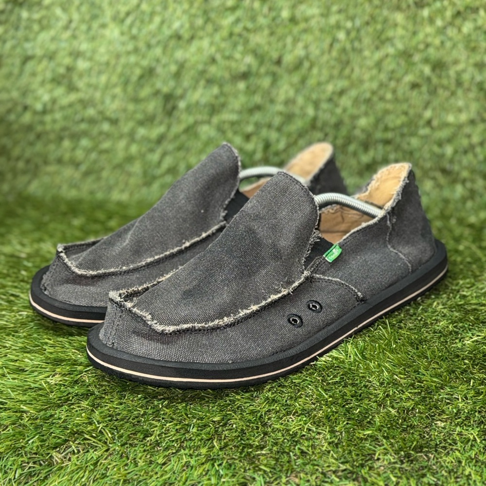 Sanuk Sidewalk Surfers Men’s Size 13 Vagabond Canvas Shoe gray